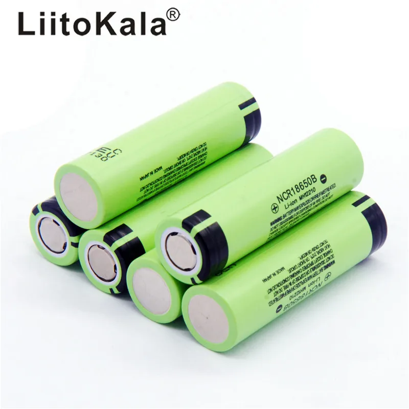 4 шт. LiitoKala новая Оригинальная NCR18650B 34B 3,7 V 18650 3400mAh перезаряжаемая литиевая батарея для фонарика