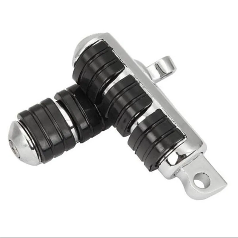 2x Motorcycle Foot Pegs Universal Chopper Bobber Motorbike Foot Rest