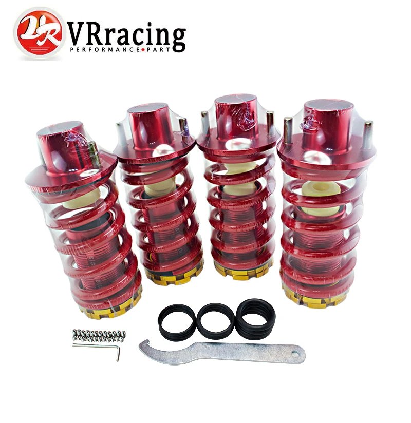 

VR RACING - RD RACING JDM ALUMINUM ADJUSTABLE COILOVER SPRING+SHOCKS STRUT TOWER TOP HAT VR-TH12RD