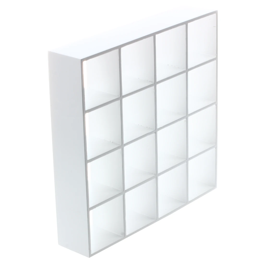 

New 1/ 12 Dollhouse Miniature 4 Playwood Display Shelf Model - White