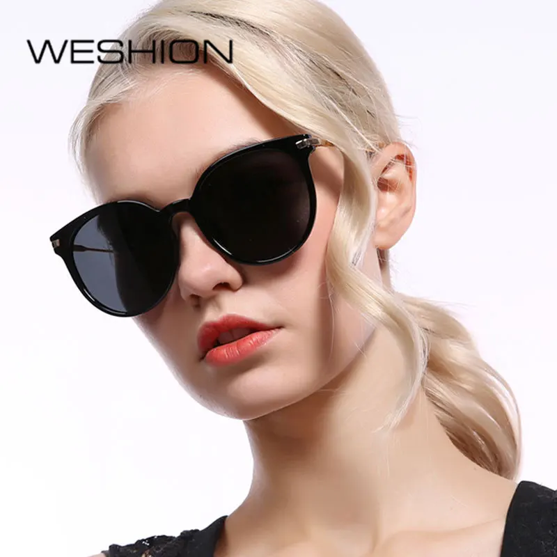 Кошачий глаз солнцезащитные очки Для женщин поляризационные Круглый Марка DesignerLadies Cateye зеркало поляризованные солнцезащитные очки UV400 солнцезащитные очки солей