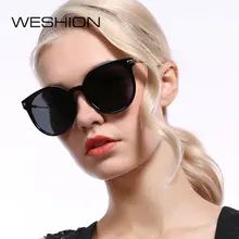 Кошачий глаз солнцезащитные очки Для женщин поляризационные Круглый Марка DesignerLadies Cateye зеркало поляризованные солнцезащитные очки UV400 солнцезащитные очки солей