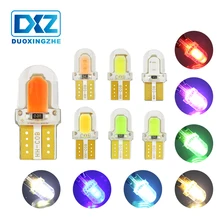 DXZ 1X T10 led canbus w5w 12v автомобильный интерьерный светильник 194 168 COB кремнезема Авто клинообразный зазор лампа для чтения номерного знака Bump белый
