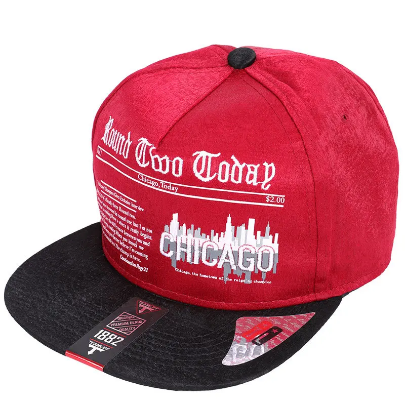 CDFNCG летняя поп вышивка Chicago письмо LOS ANGELES Snapback хип хоп Уличная бейсбольная кепка Солнцезащитная шляпа для мужчин и женщин