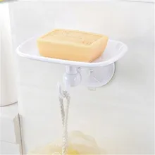 Пластиковые настенные мыльницы ящик-корзина Ванная комната Душ продукт 13,8x9,9 см прочная присоска