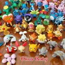 Newest 144pcs/72pcs/48pcs/24pcs Kawaii Pikachu action figure kids toys for children Birthday Christmas gifts 2-3 cm