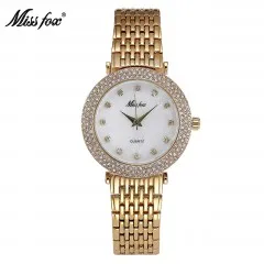 MISSFOX ударопрочный водонепроницаемый часы модный бренд импортный-Китай Erkek Saat алмаз Carnaval нержавеющая сталь Bu Bayan Kol Saati - Цвет: 20642