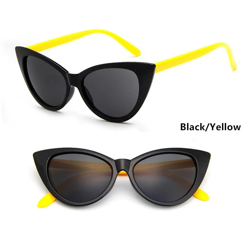 Роскошные солнцезащитные очки «кошачий глаз» для женщин, фирменный дизайн, Ретро стиль, Винтажные Солнцезащитные очки для женщин и девушек, зеркальные солнцезащитные очки lunetes de soleil