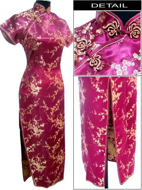 Новый летний черный, красный китайский Для женщин традиционные атласное платье Cheongsam тонкие длинные Qipao Элегантные цветы M, L, XL, XXL, XXXL 4XL 5XL 6XL