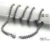 Colliers à maillons tressés pour hommes, bijoux multi-tailles en acier inoxydable, ras du cou, cadeaux à la mode pour lui, vente en gros ► Photo 3/6