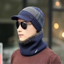 Зимние шапки для мужчин Skullies Beanie шапка зимняя шапка для мужчин и женщин шерстяной шарф шапка s Набор Балаклава маска Gorras Bonnet вязаная шапка