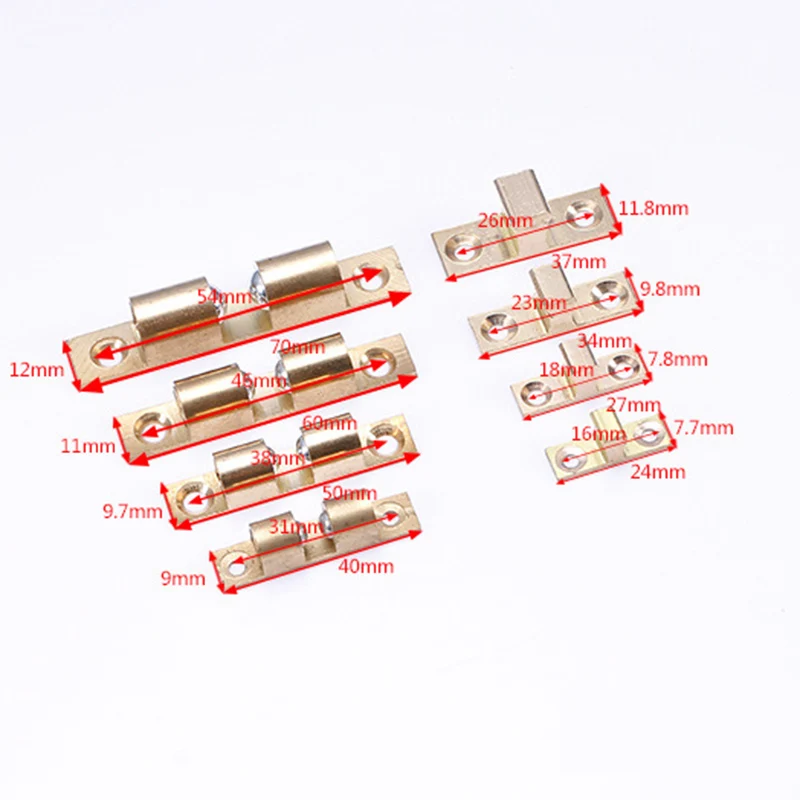 2 компл. Медь двойной мяч защелка клип замок двери шкафа ловит бусины аппаратные средства Аксессуары LB88