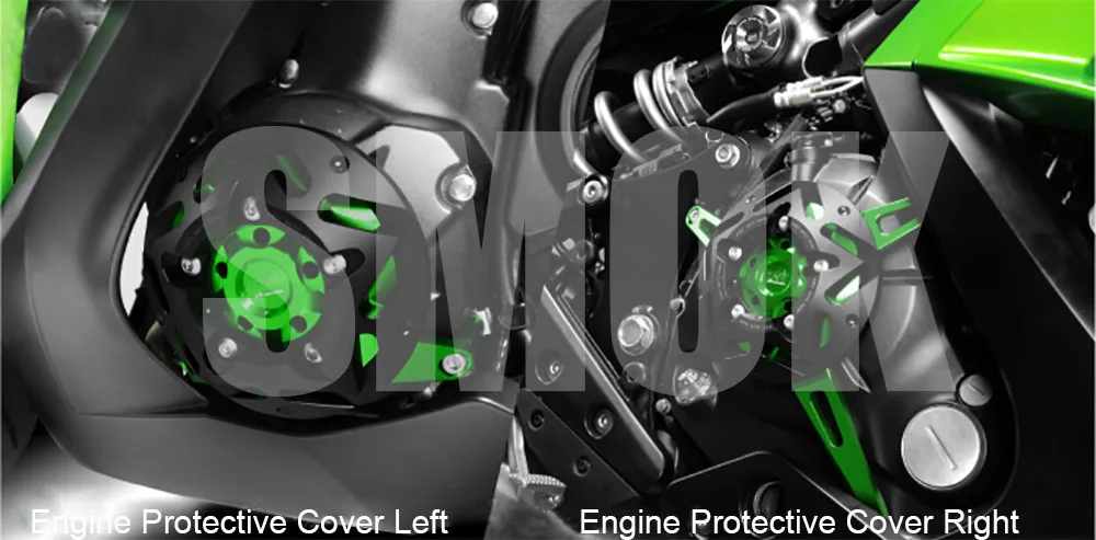 For Kawasaki Versys 650 ER6N ER4N ER6F Ninja 650 ER 4F Ninja 400 CNC Aluminum Alloy Motorcycle Engine Protective Guard Cover (1)
