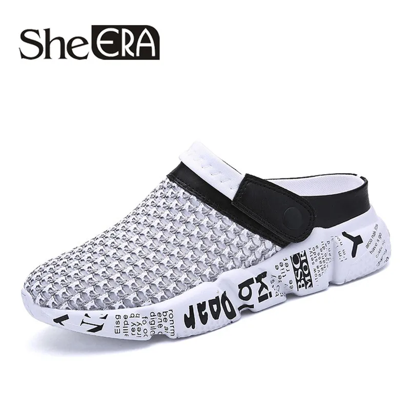 

2019 New Big Size 39-46 Breathable Mens Summer Shoes Beach Sandals Lightweight Outdoor Mens Sandals Slippers Tongs Homme Ete