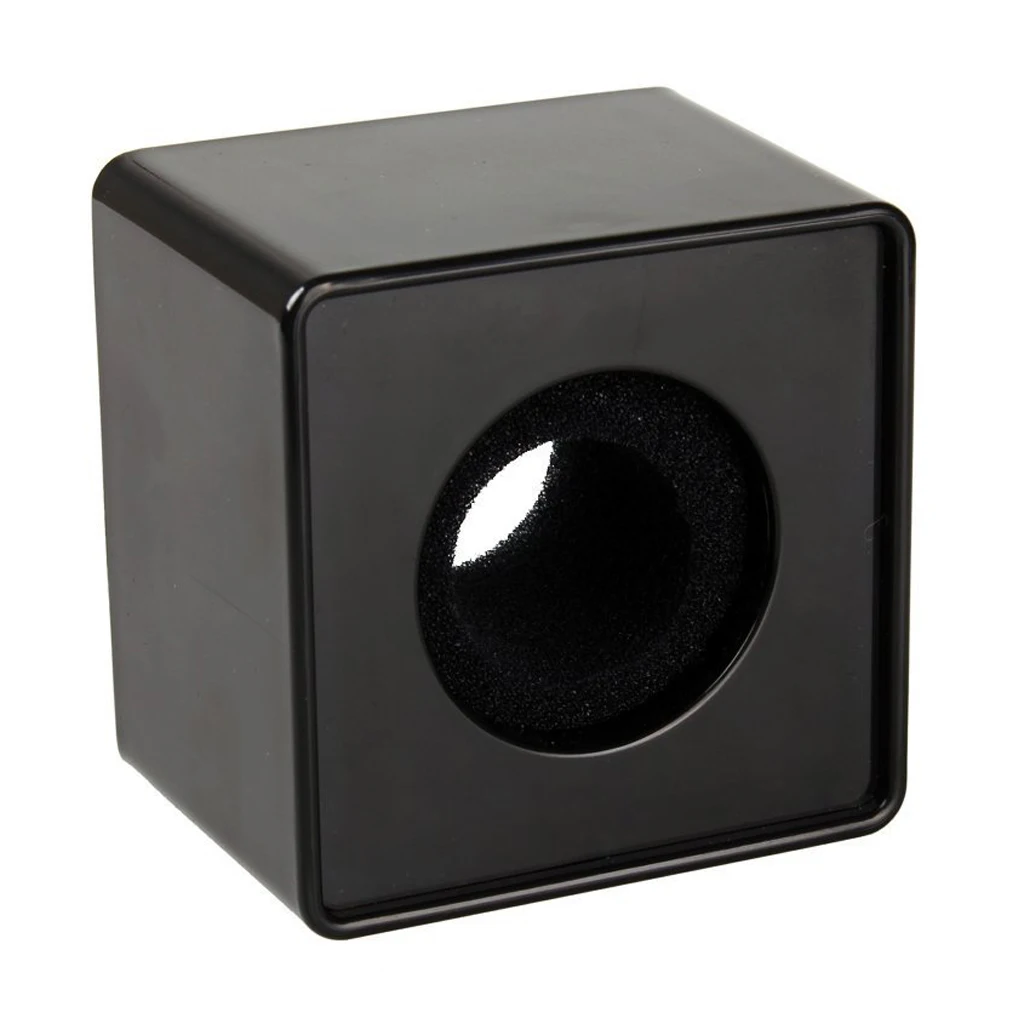 Black Towallmark STK0110019762 ABS Mic Microphone Interview Square Cube Logo Flag Station 