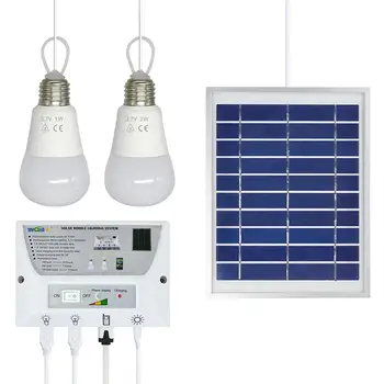 

Solar Power Generation System Lighting Super Bright LED Phone Charging LED Solar light Outdoor