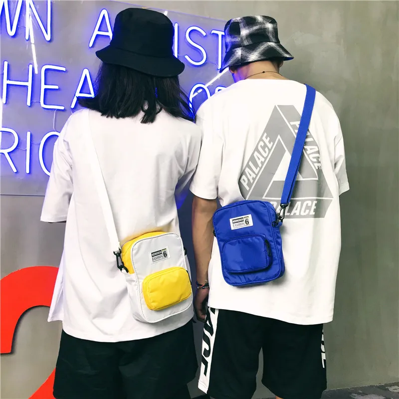 Menghuo Brand New Fashion Women Handbag Panelled Shoulder Bag Leisure Nylon Men Messenger Bag Female Crossbody Bags for Boys BagIMG_6063