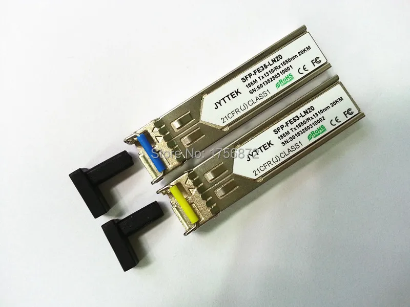 10 пар/Лот 155 м bidi SFP 20 км 1310nm/1550nm LC разъем SFP модуль