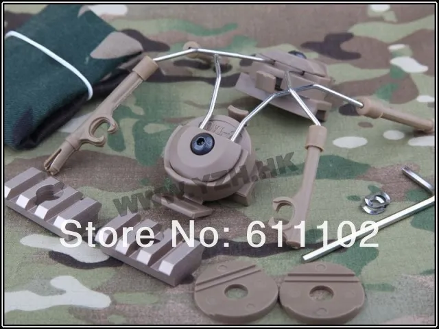 Comtac I/II/IV Тактический шлем с подвесным рельсовым кронштейном C1 C2 C4 наушники