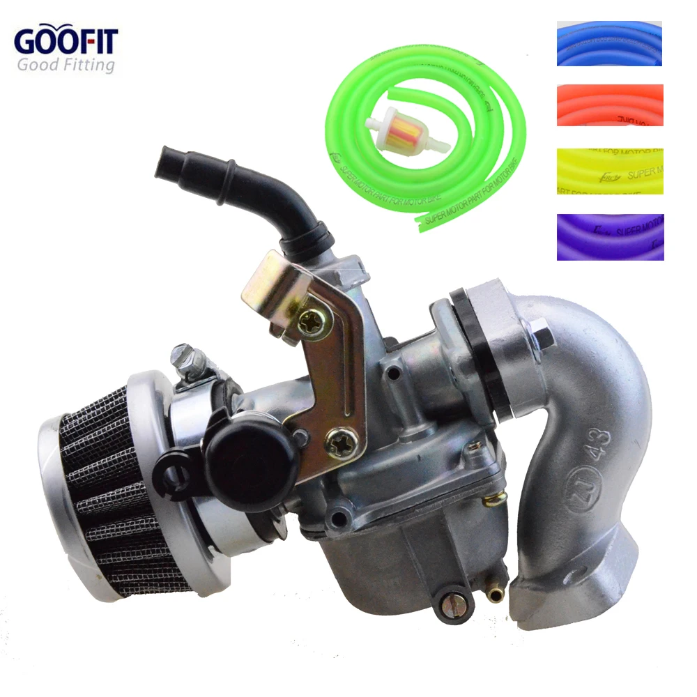 GOOFIT Racing 19mm Carburetor Air Filter Assembly Intake Pipe Gasket