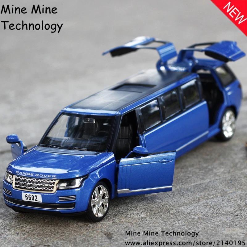 1 32 free shipping Extended range rover Alloy Diecast Car Model Pull Back Toy Car model
