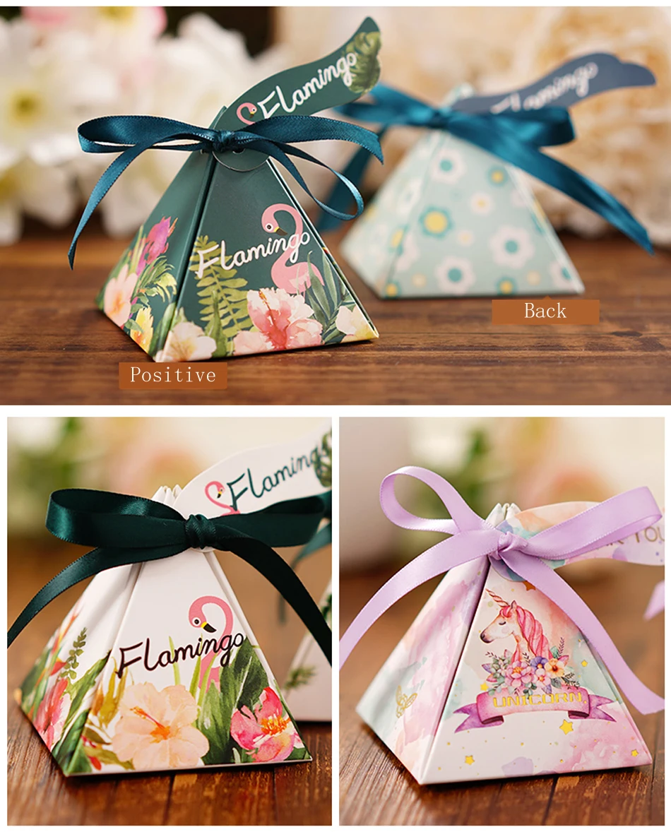Европейский оригинальность многоцветный Романтический Свадебные коробки конфет пользу Коробки Свадьба Baby Shower День рождения поставки