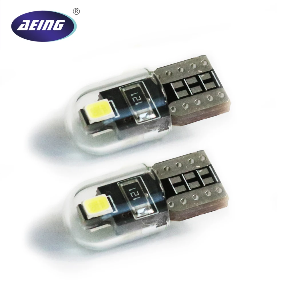 Светодиодная лампа AEING 1x T10 W5W 2SMD Белое Зеркало 194 стекло для автомобильного