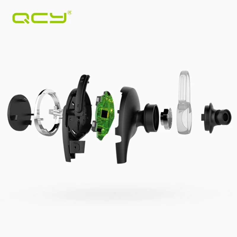 QCY спортивные наушники беспроводная связь bluetooth 4.1 aptx Hi Fi с МИКРОФОНОМ для iphone 5 6 7