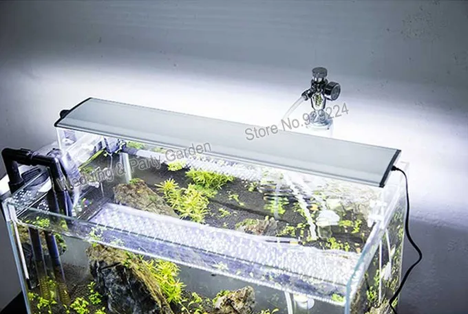 Аквариум Светодиодный светильник s 60 см длина 24,9 Вт водные растения светильник для выращивания s супер яркий растительный светильник 14000K Цветовая температура
