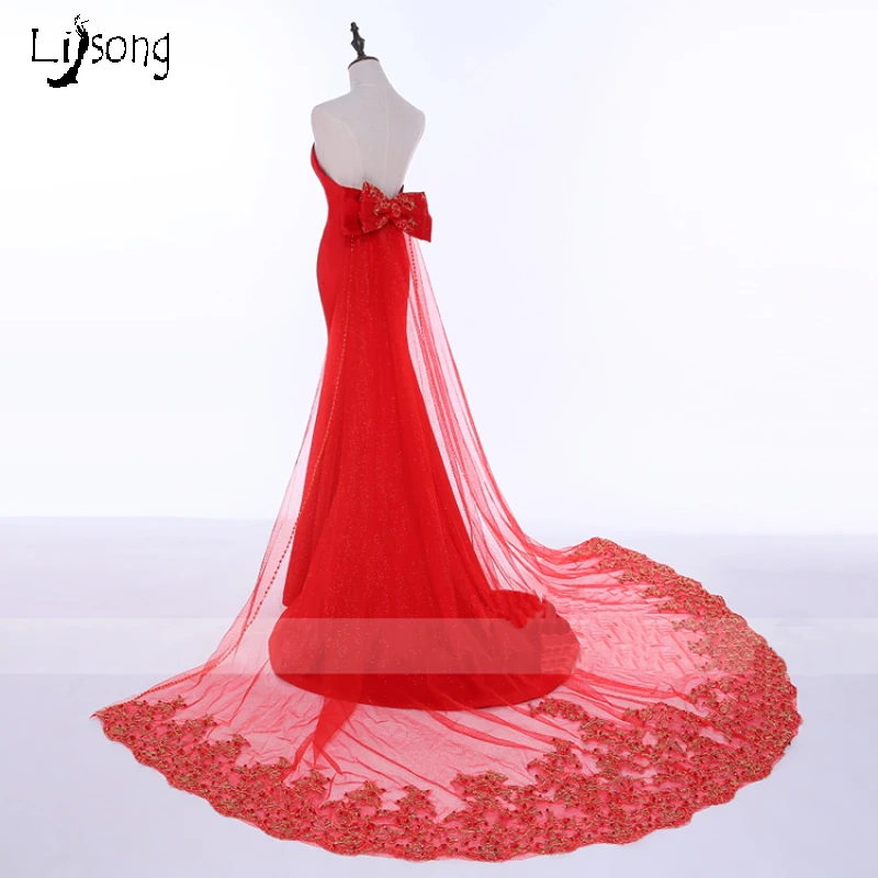 mermaid gown with cape