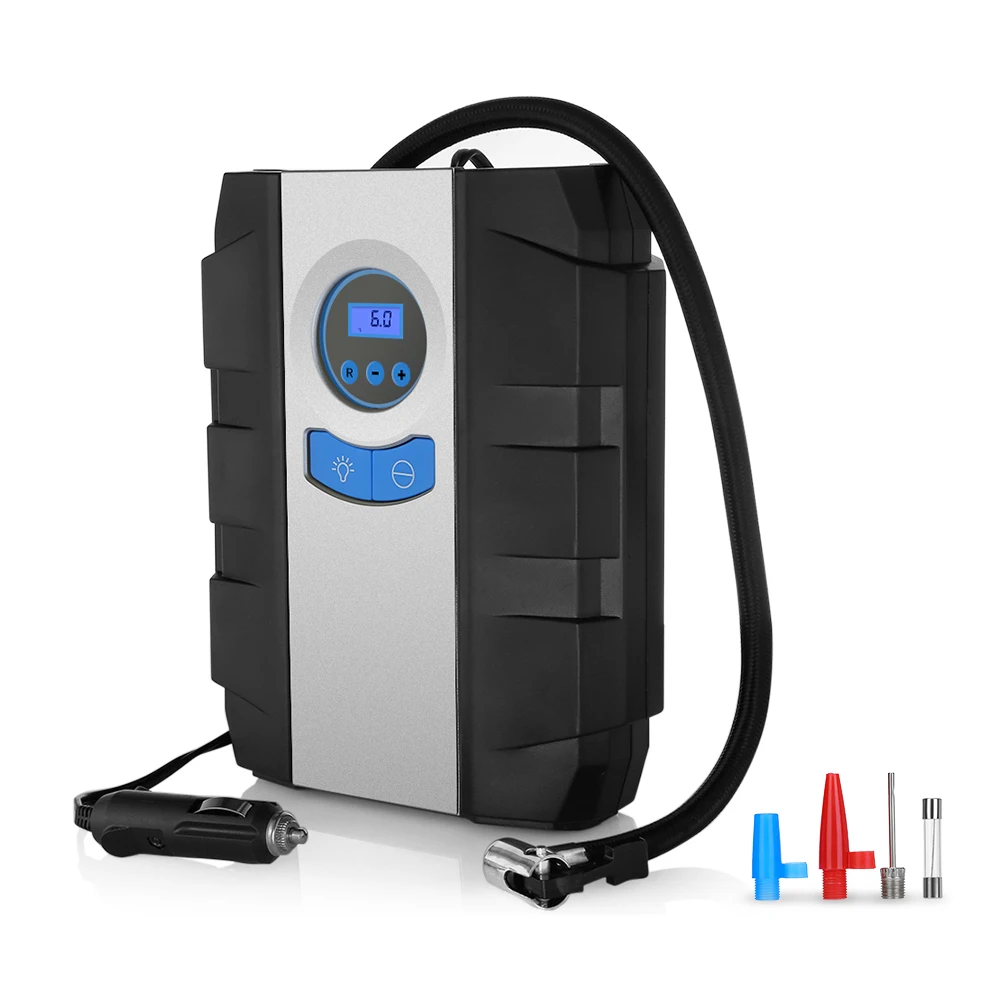 Компрессор автомобильный электрический 12 В с цифровым дисплеем|tyre inflator pump|inflator