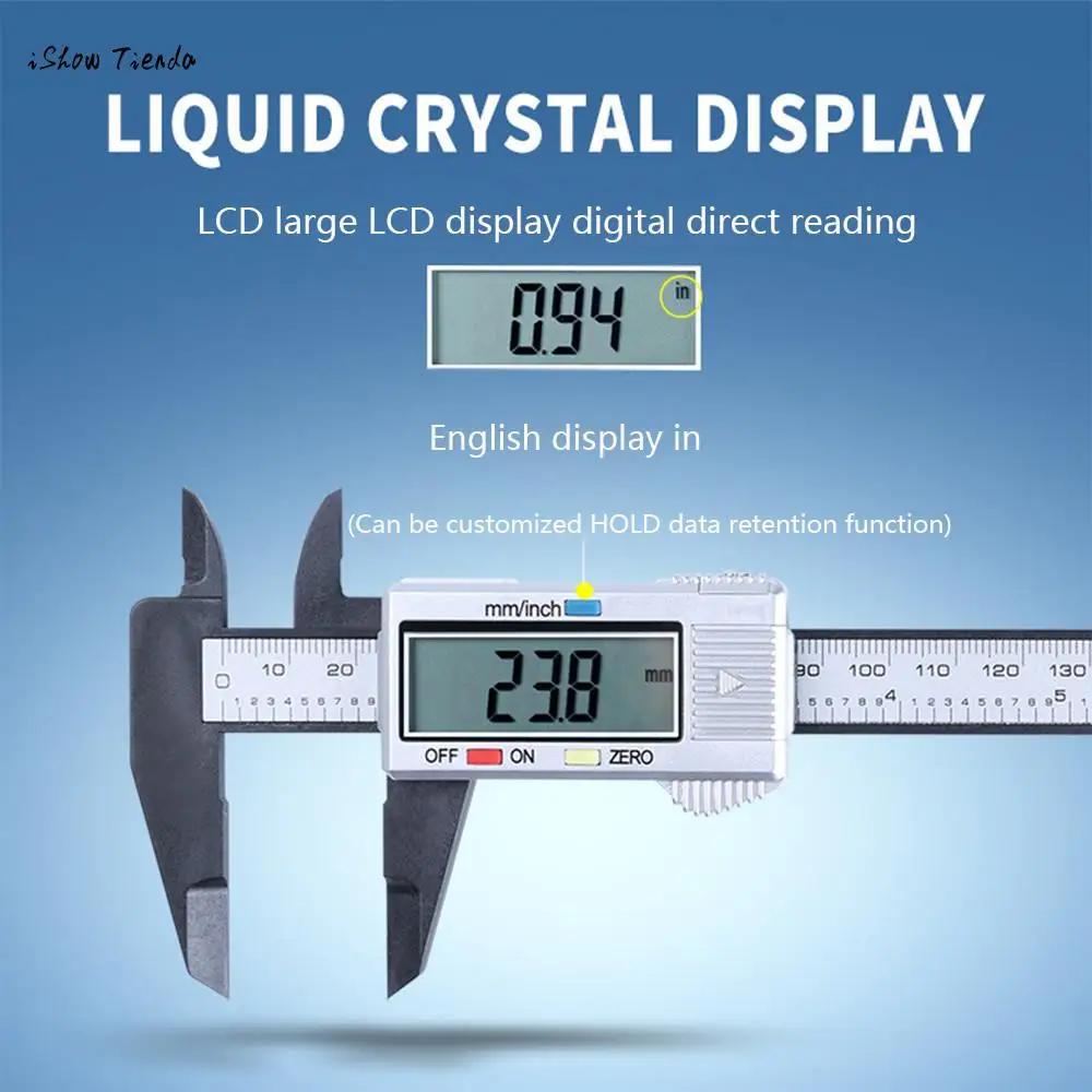 150MM//6inch LCD Digital Electronic Vernier Caliper Gauge Micrometer Ruler Tool