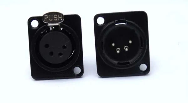 Высококачественный разъем с 100 шт. NC4MXX и NC4FXX 100p 4pin xlr male female sokcet 10