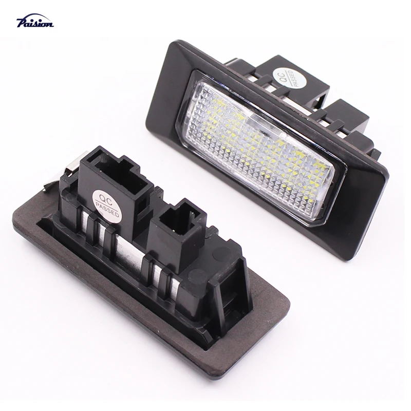 

2Pcs 18SMD LED Number License Plate Light Canbus Error Free for VW Golf Plus Golf VI Variant Jetta MK6 11-14 Touran Tourage Polo