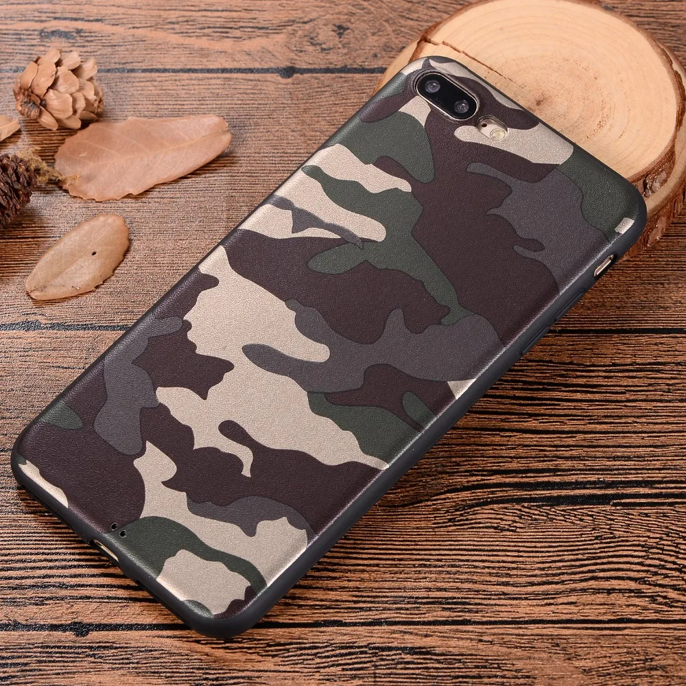 

Phone Cover for iPhone 7 Plus 8 XS 11 Pro Case Army Camo Camouflage Pattern TPU Gel Protective Case for iPhone 6S X XR XS Max