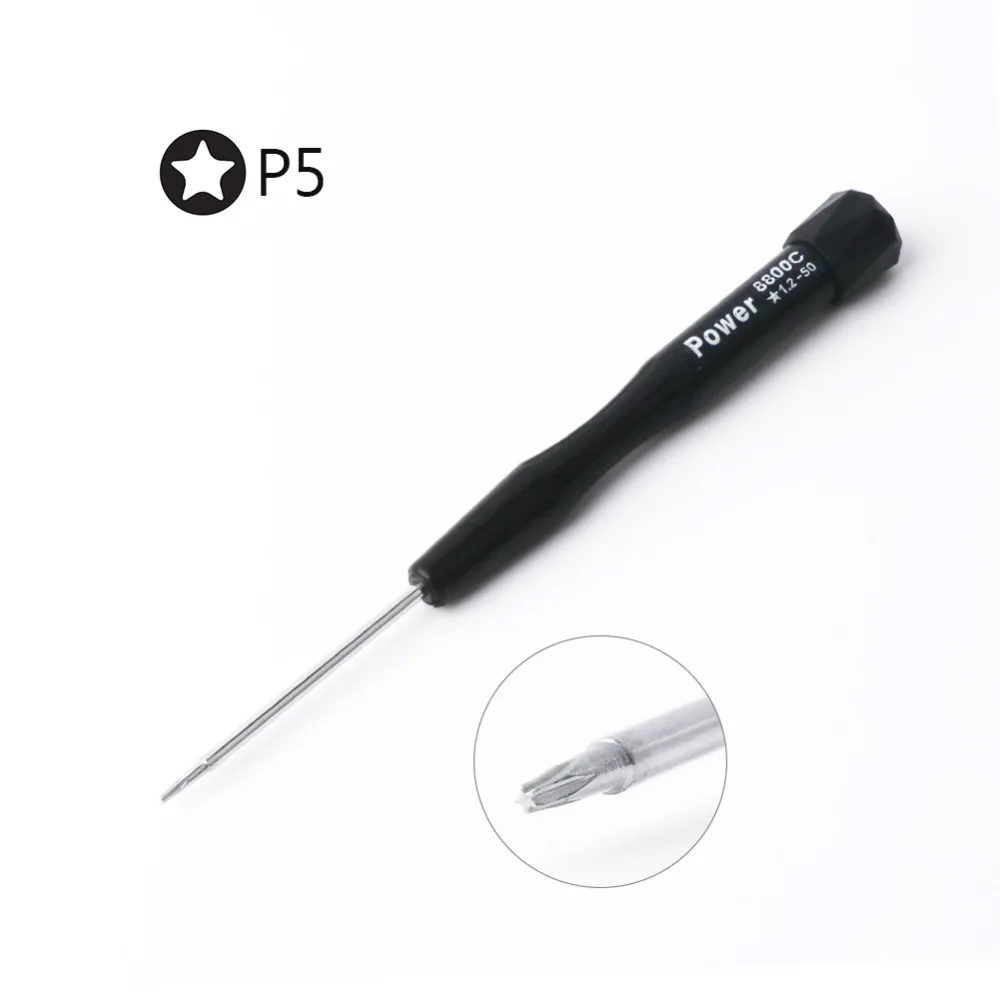 FIXFANS 5 шт. Набор прецизионных отверток 1,2 мм P5 Pentalobe T5 Torx Phillips PH000 для Macbook Air и Pro retina Repair Tool Kit