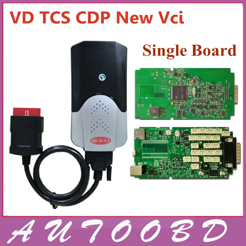 

(2pcs/lot)+DHL Freeshipping One Single Board 2014.R2 VD TCS CDP Pro CDP Equipment Auto OBD2 Scanner No Bluetooth 1 year warranty