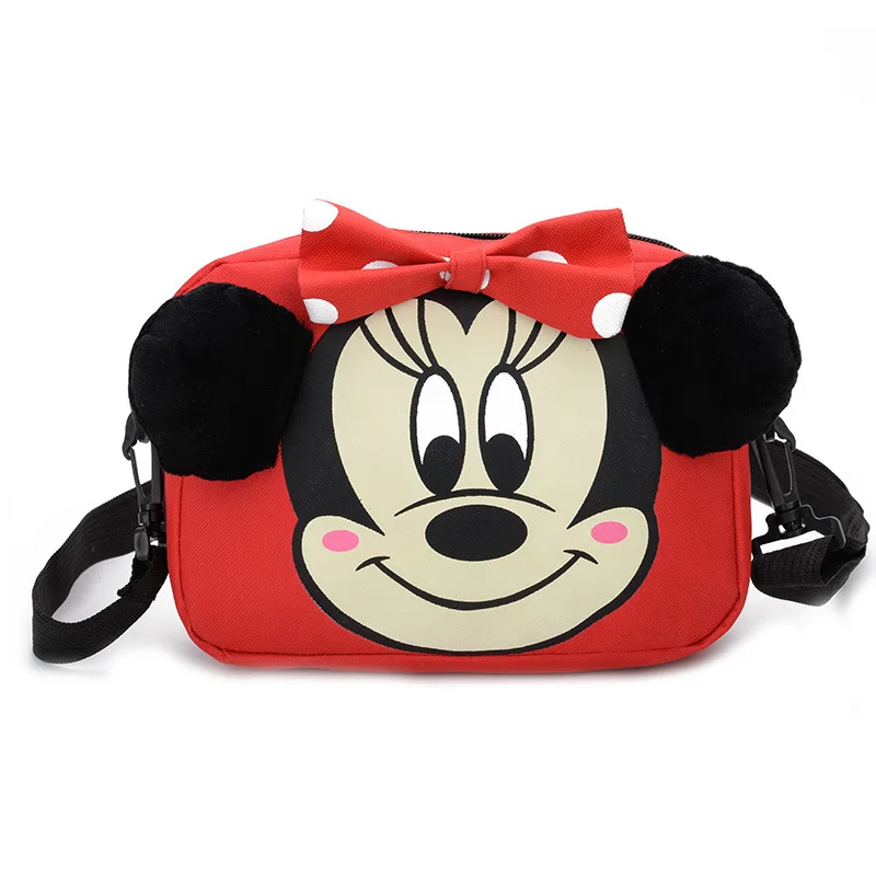

Disney Bow Mickey Mouse Purse coin diaper bag Minnie Cartoon boy Messenger Bag Fashion girl Princess Shoulder travel Bag