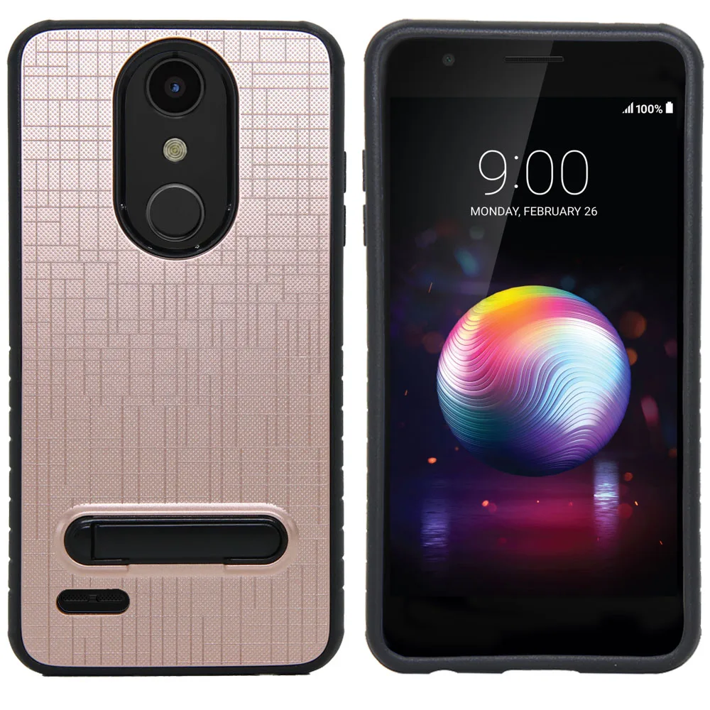 Чехол для LG K10 2018 / K30 Premier Pro LTE Alpha гибридный армированный чехол с сеткой