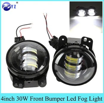 

1 Set 4inch 30W Front Bumper Led Fog Light For Jeep Wrangler JK 07-15 For Dodge Magnum 05-08 For Chrysler 300 PT Cruiser 05-10