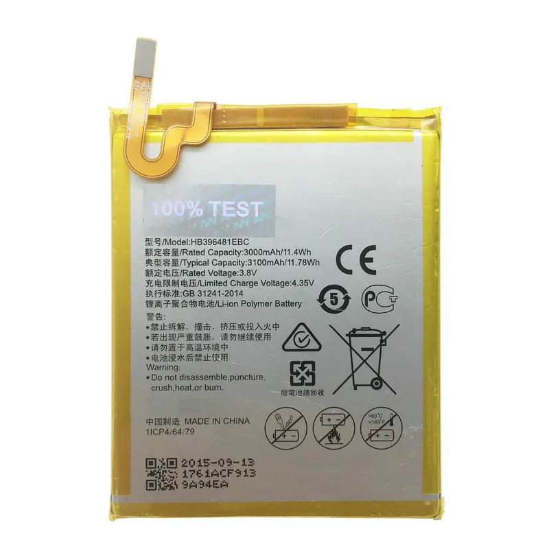 Батарея AVY HB396481EBC для Huawei Honor 5X G8 Ascend G7 Plus D199 сменные батареи мобильного телефона 3100