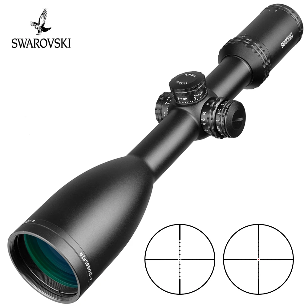 Имитация Swarovskl 4-20x56 SFIR RifleScopes Mil Dot glass F40-1 прицелы для охотничьей винтовки Сделано в Китае