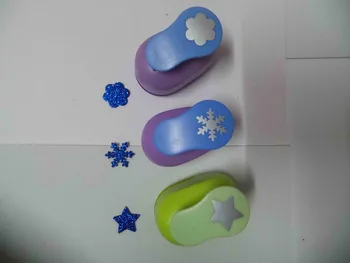 

3pcs(2.5cm) flower,snowflower,star shape craft punch Punch Craft Scrapbooking school Paper Puncher eva hole punch free shipping