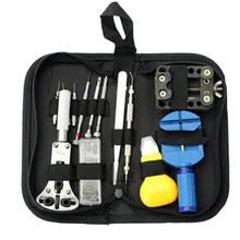 Набор инструментов для ремонта часов, открывалка для задней крышки, регулировщик пружины, инструмент для удаления звеньев