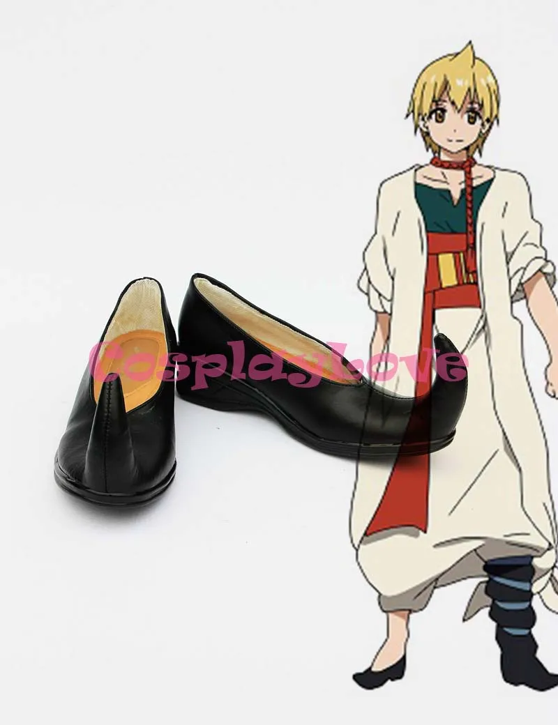 

Magi Alibaba Shalja Cosplay Shoes Boots Custom Made Black Color For Halloween Christmas Festival CosplayLove