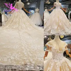 AIJINGYU плюс размеры Свадебные платья корейское платье кружево Тюль Widding шт. 2 шт. скидка свадебные красивые для продажи