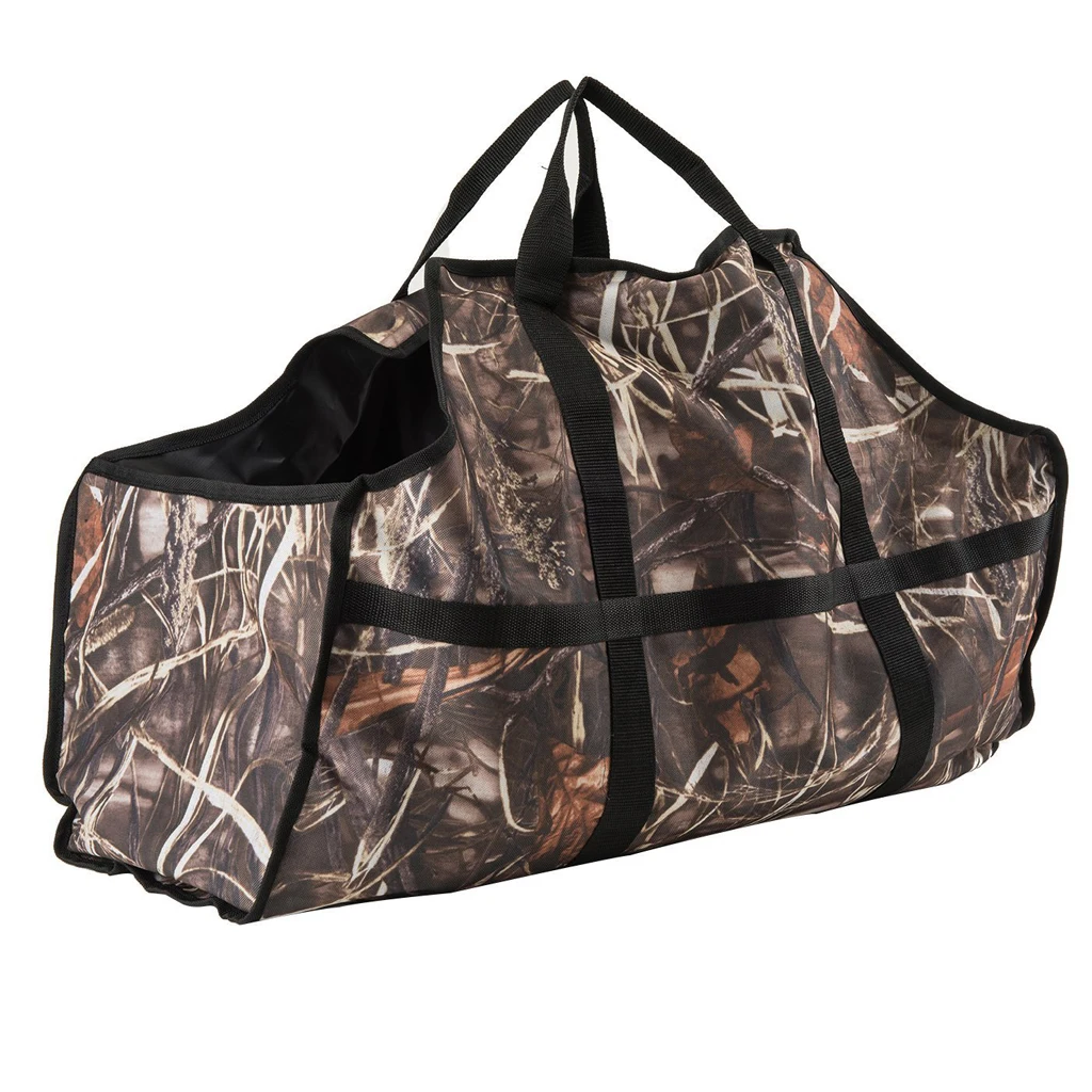 

Firewood Log Tote Carrier Pack Premium Large Capacity Firewood Log Carrier Tote Bag Holder with Handle for Fireplace & Stoves