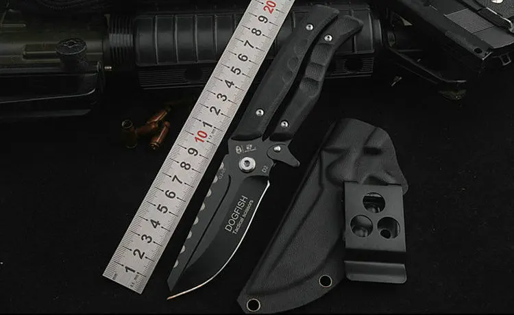 

OUTDOORS Outdoor Portable Survival Knife Multi Scissors D2 Steel With Kydex Hunting Camping knives Edc Tool Outdoor Tools