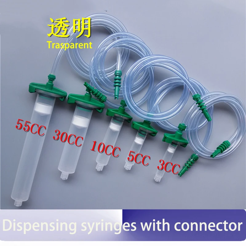 10PCS/lot Dispensing syringes 3CC 5CC 10CC 30CC 55CC American syringes