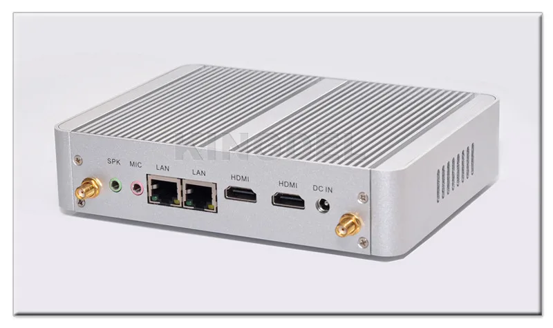 Fanless Dual LAN Micro PC Win 10 Intel Celeron n3150 4 ядра до 2.08 ГГц Dual NIC HDMI HTPC небольшой компьютер